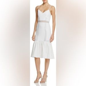 AQUA Flounce Hem Dress